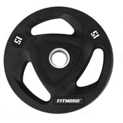 FitNord Vektskive 15 kg, Tri-Grip Black 1
