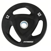 FitNord Vektskive 25 kg, Tri-Grip Black 1
