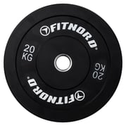 FitNord Bumper Black Vektskive 20 kg 1