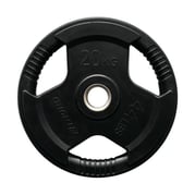 Vektplate 20 kg, FitNord Tri-Grip Svart G2