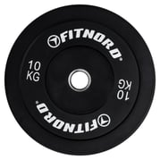 FitNord Bumper Black Vektskive 10 kg