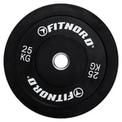 FitNord Bumper Black Vektskive 25 kg