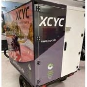 Transport-Box (fiberglass) Work ca. 1300 x 1000 x 1200 mm w/customized branding