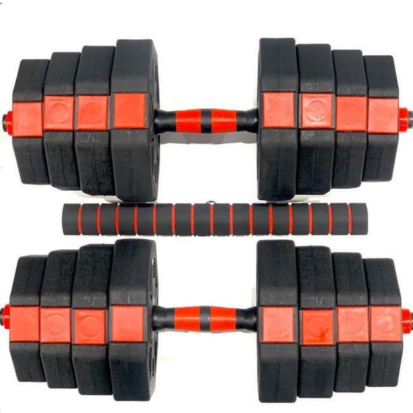 FitNord Justerbart Manual- og Pumpe-sett, Vinyl 30 kg 1