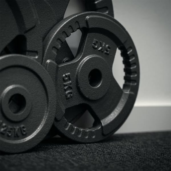 FitNord Vektplate 30 mm, Støpejern 5 kg 4