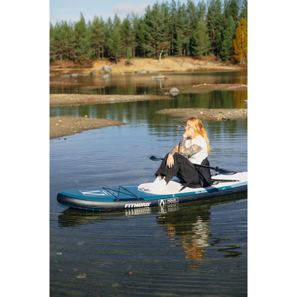 FitNord Aqua 330 SUP-brettsett, G2 KEMI (hvit-svart), med glassfiberåre 2