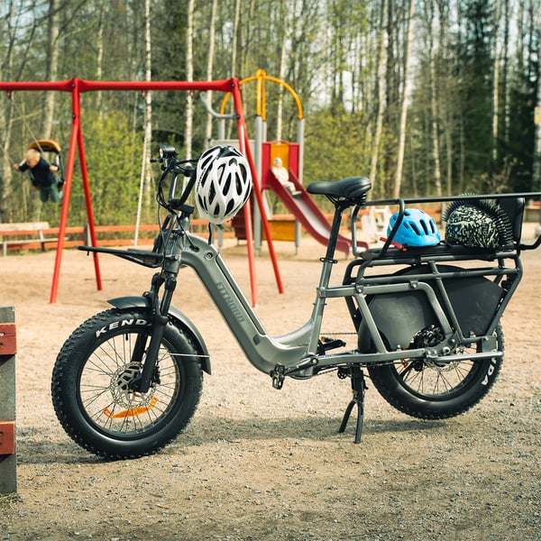 FitNord Cargo 350 Longtail Elsykkel, grå 8