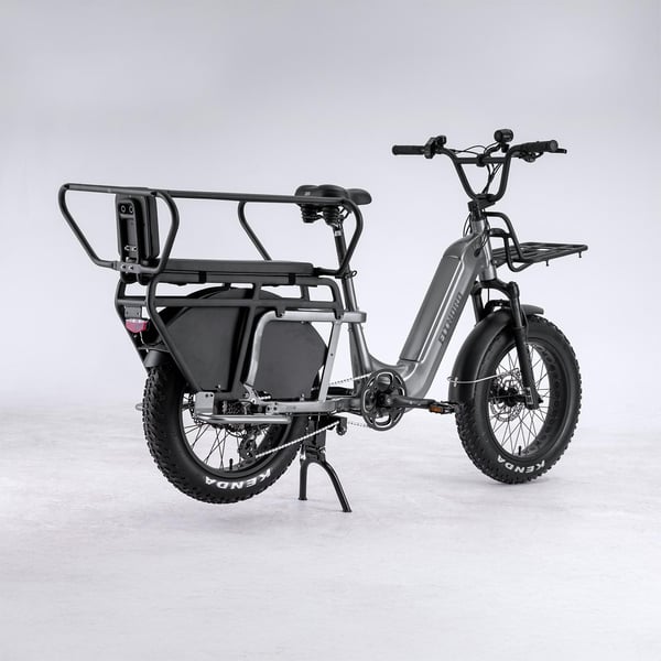 FitNord Cargo 350 Longtail Elsykkel, grå 7