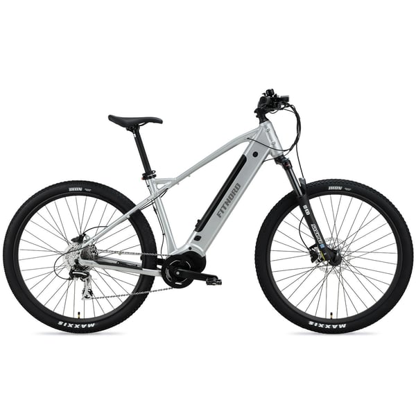 **DEMO** FitNord Ranger 500 elektrisk terrengsykkel 2024, sølv (612 Wh) 1