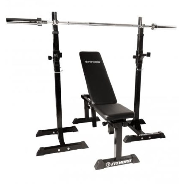 FitNord Benkpress- og knebøystativ 3