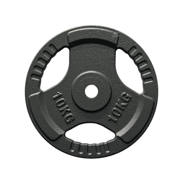 FitNord Vektskive med grep 30 mm, Støpejern 10 kg