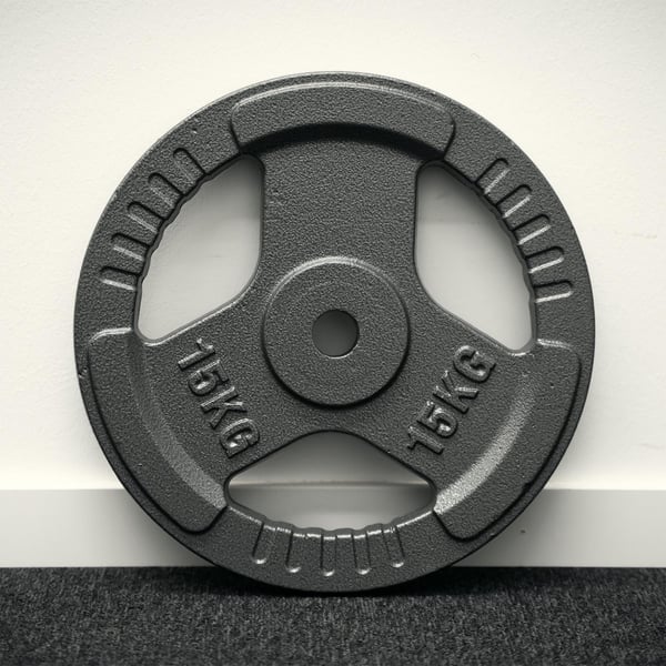 FitNord Vektplate med grep 30 mm, støpejern 15 kg
