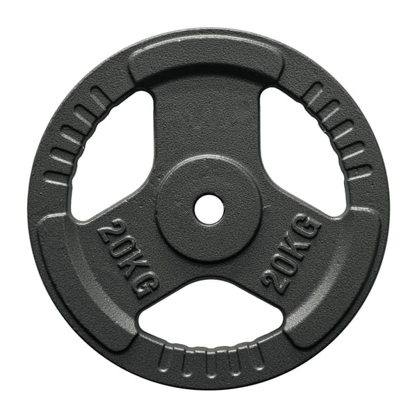 FitNord Vektskive med grep 30 mm, Støpejern 20 kg