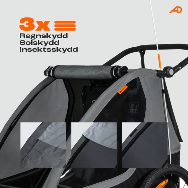 ArmorDuty TR-02 Sykkelvogn for ett barn