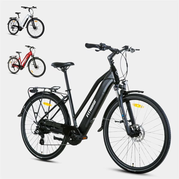 FitNord Ava 300 elsykkel, svart (720 Wh batteri/45 Nm)