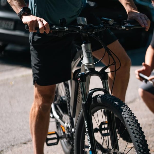 FitNord Ranger 200 El-terrengsykkel 2024, sølv (540 Wh batteri/45 Nm)