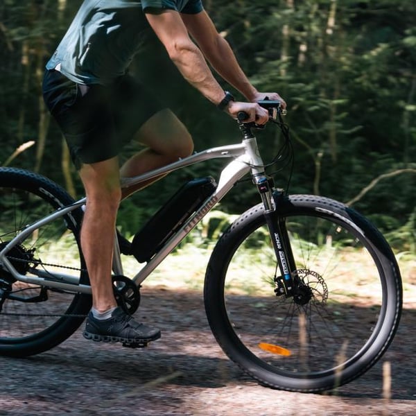 FitNord Ranger 200 El-terrengsykkel 2024, sølv (540 Wh batteri/45 Nm)
