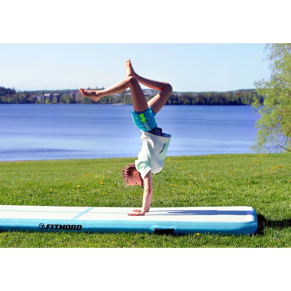 FitNord Airtrack Luftakrobatikkbane 3 x 1 meter, rosa