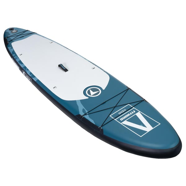 FitNord Aqua 330 SUP-brettsett, G2 KEMI (hvit-svart), med glassfiberåre