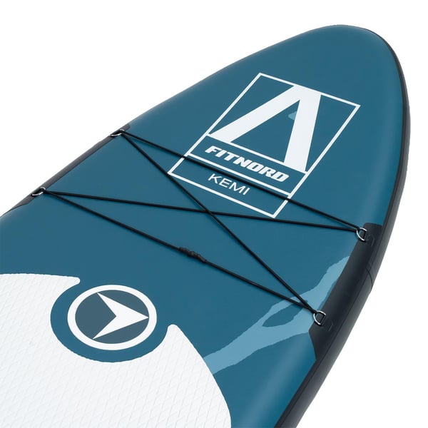 FitNord Aqua 330 SUP-brettsett, G2 KEMI (hvit-svart), med glassfiberåre