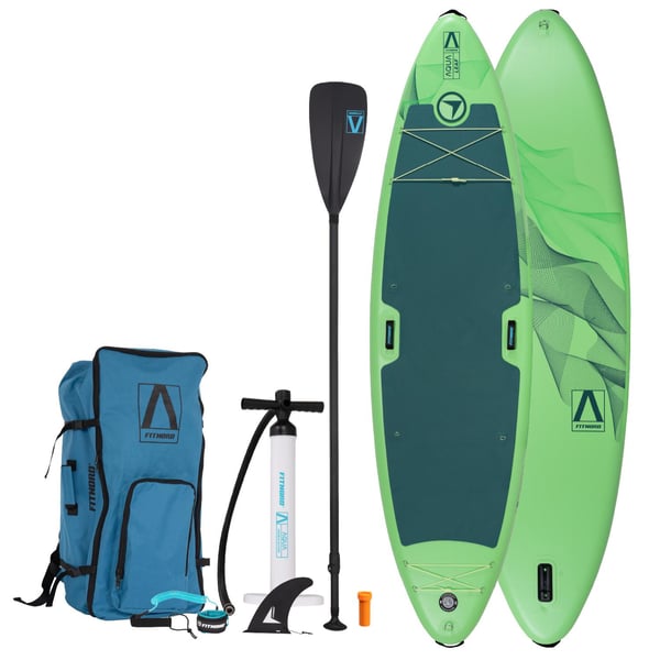 FitNord Aqua Leaf 340 SUP-brettsett, grønn G2