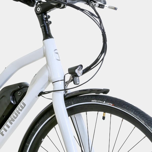 FitNord Ava 200 Elsykkel 2024, hvit (540 Wh batteri/35 Nm)