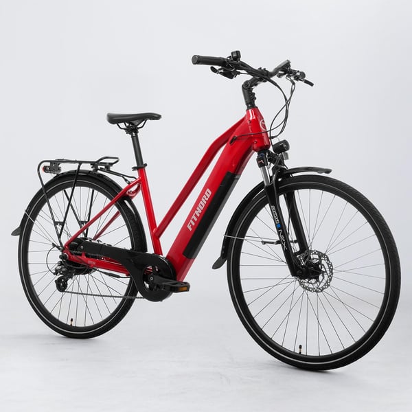 FitNord Ava 300 Elsykkel G2, rød