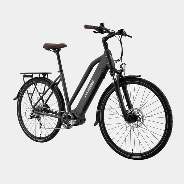 FitNord Ava 500 Elsykkel 2024, svart (612 Wh batteri/80 Nm)