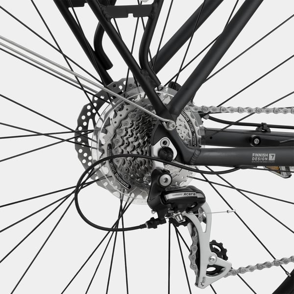 FitNord Ava 500 Elsykkel 2024, svart (612 Wh batteri/80 Nm)