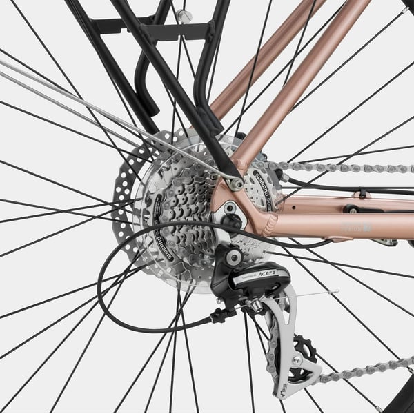 FitNord Ava 500 Elsykkel 2024, gull (612 Wh batteri/80 Nm)