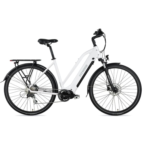 FitNord Ava 500 Elsykkel 2024, hvit (612 Wh batteri/80 Nm)