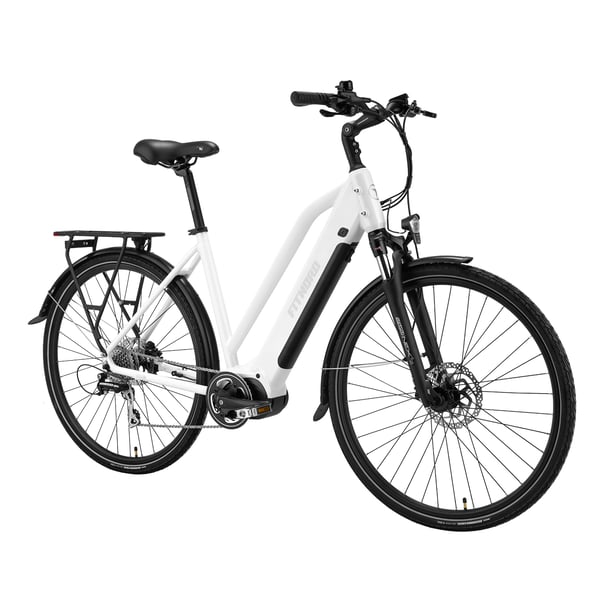 FitNord Ava 500 Elsykkel 2024, hvit (612 Wh batteri/80 Nm)