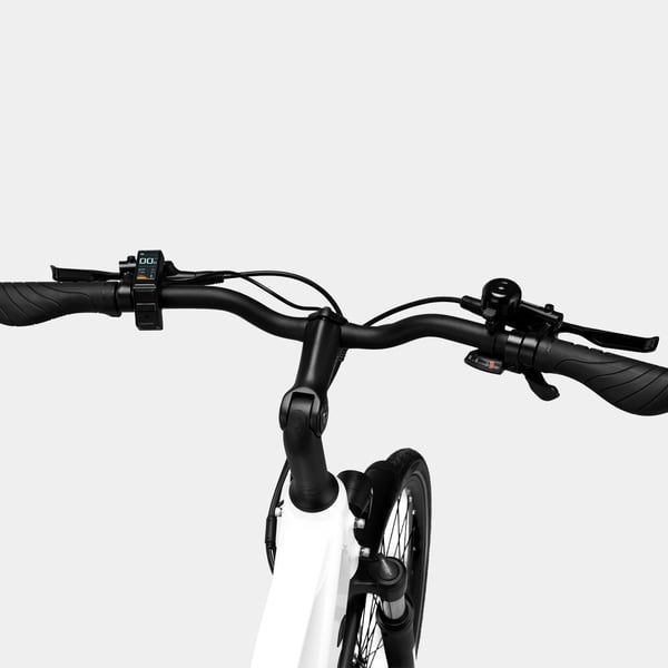 FitNord Ava 500 Elsykkel 2024, hvit (612 Wh batteri/80 Nm)