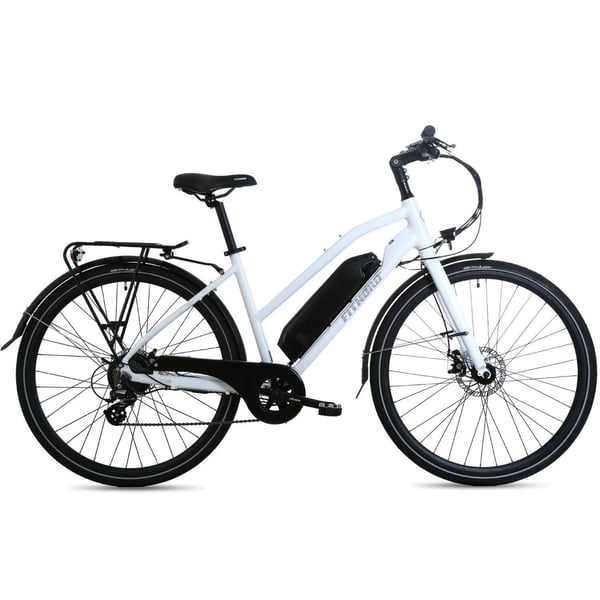 FitNord Ava 200 Elsykkel 2024, hvit (540 Wh batteri/35 Nm)