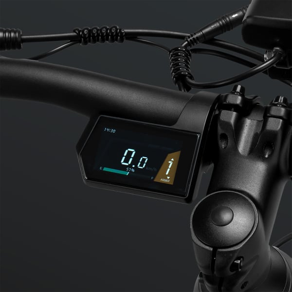 FitNord Ranger 500 Terrengelsykkel 2024, sølv (612Wh batteri/80 Nm)