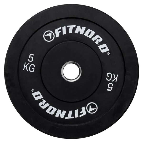 FitNord Bumper Black Vektskive 5 kg