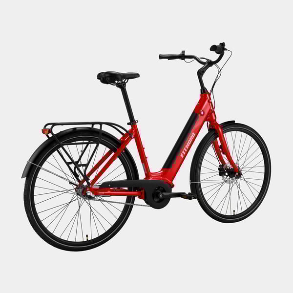 FitNord Classic 300 Elsykkel 2024, rød (504 Wh batteri/60 Nm)