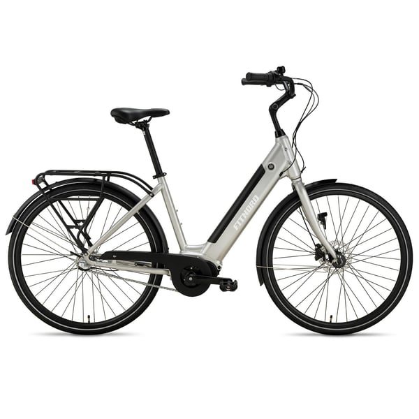 FitNord Classic 300 Elsykkel 2024, sølv (504 Wh batteri/60 Nm)