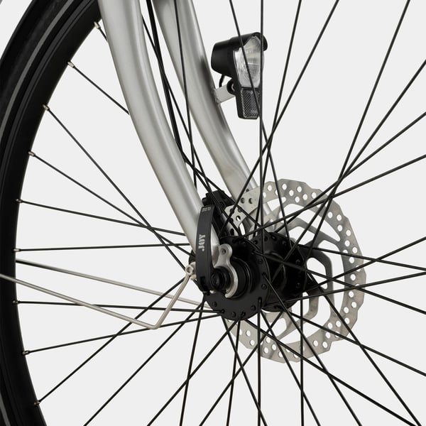 FitNord Classic 300 Elsykkel 2024, sølv (504 Wh batteri/60 Nm)