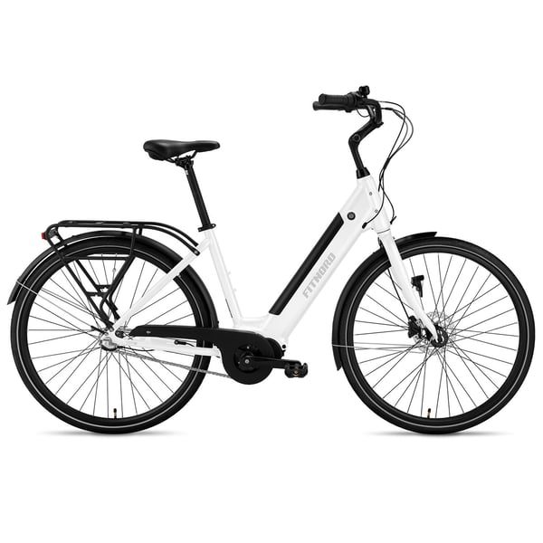 FitNord Classic 300 Elsykkel 2024, hvit (504 Wh batteri/60 Nm)