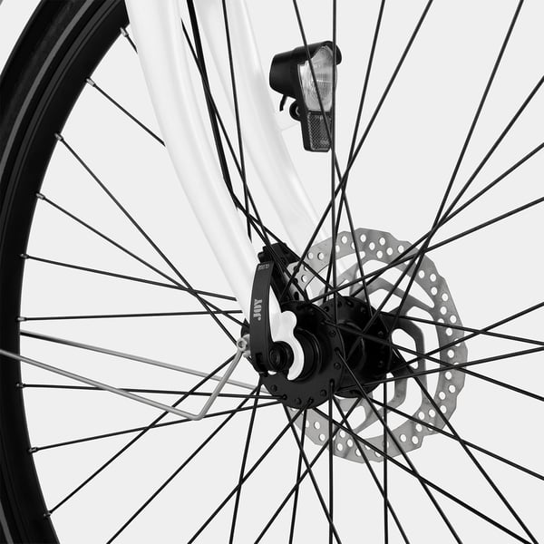 FitNord Classic 300 Elsykkel 2024, hvit (504 Wh batteri/60 Nm)