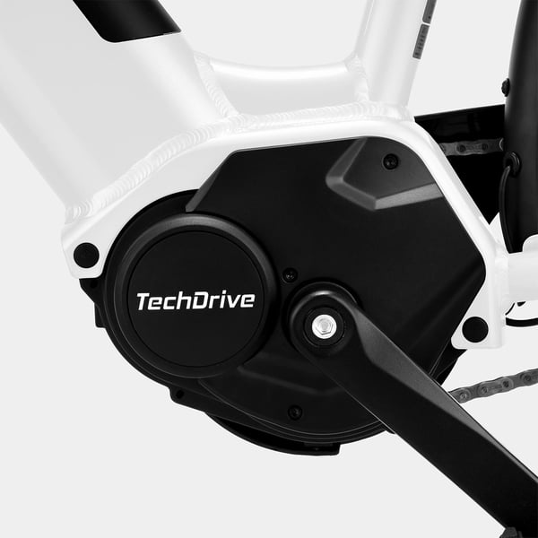FitNord Classic 300 Elsykkel 2024, hvit (504 Wh batteri/60 Nm)