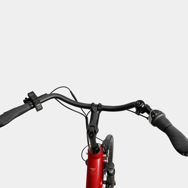 FitNord Classic 500 Elsykkel 2024, rød (630 Wh batteri/80 Nm)