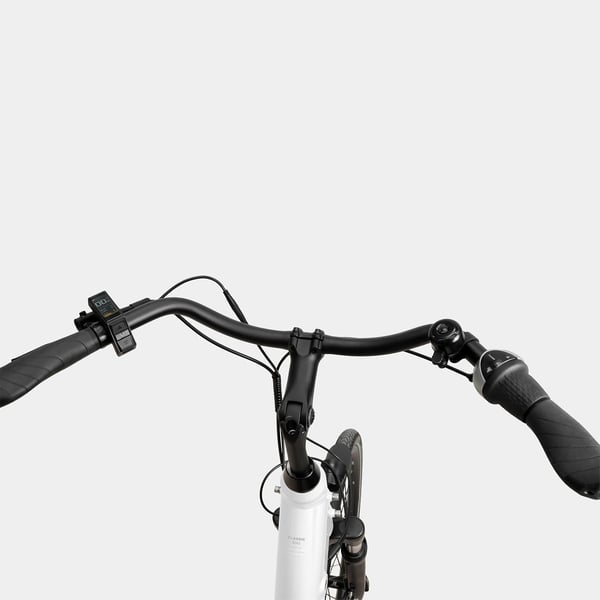 FitNord Classic 500 Elsykkel 2024, hvit (630 Wh batteri/80 Nm)