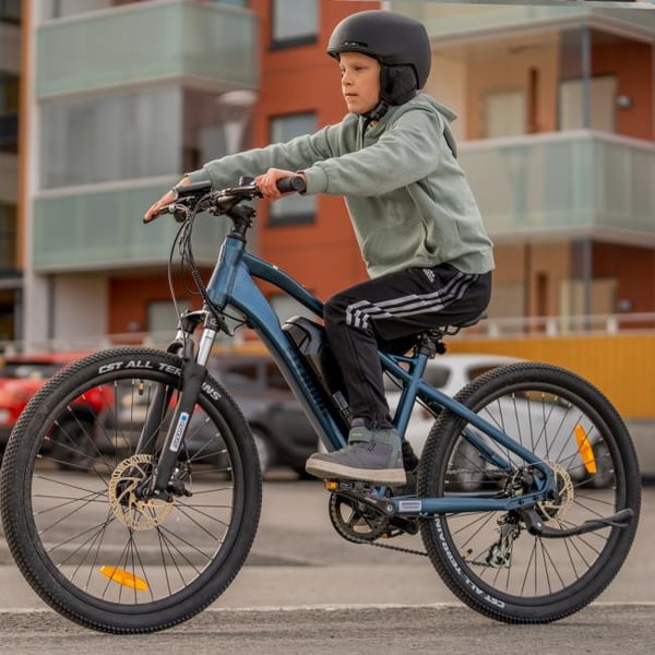 FitNord Ranger Jr El-terrengsykkel, blå (360 Wh batteri)