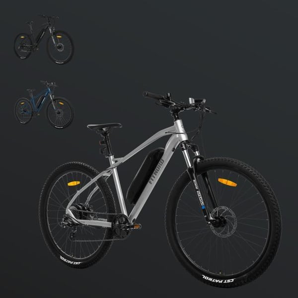 FitNord Ranger 200 El-terrengsykkel 2024, sølv (540 Wh batteri/45 Nm)