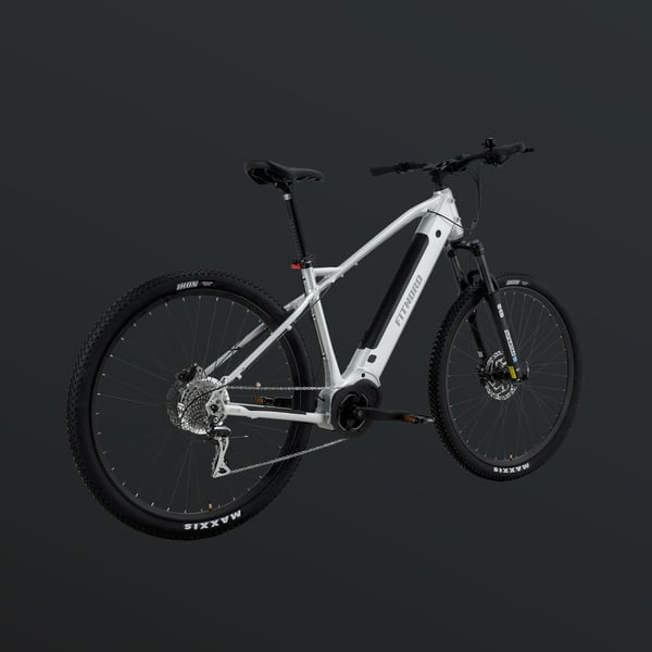 FitNord Ranger 500 Terrengelsykkel 2024, sølv (612Wh batteri/80 Nm)
