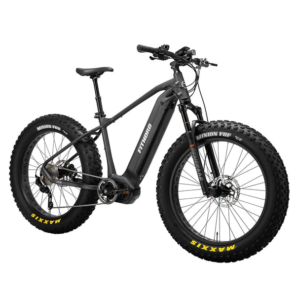 FitNord Rumble 1000 Elfatbike 2024, svart (856 Wh batteri/110 Nm)