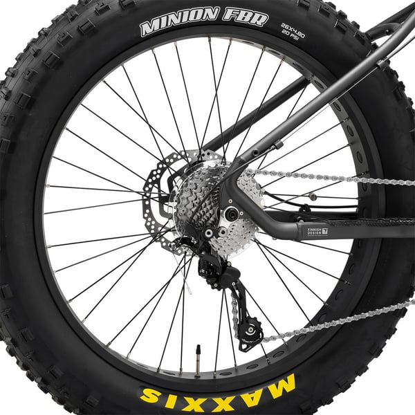 FitNord Rumble 1000 Elfatbike 2024, svart (856 Wh batteri/110 Nm)