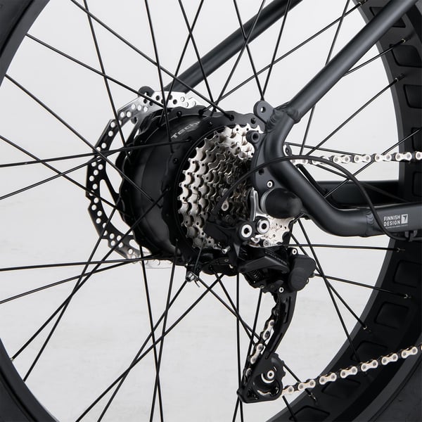 FitNord Rumble 300 Elfatbike 2025, svart
